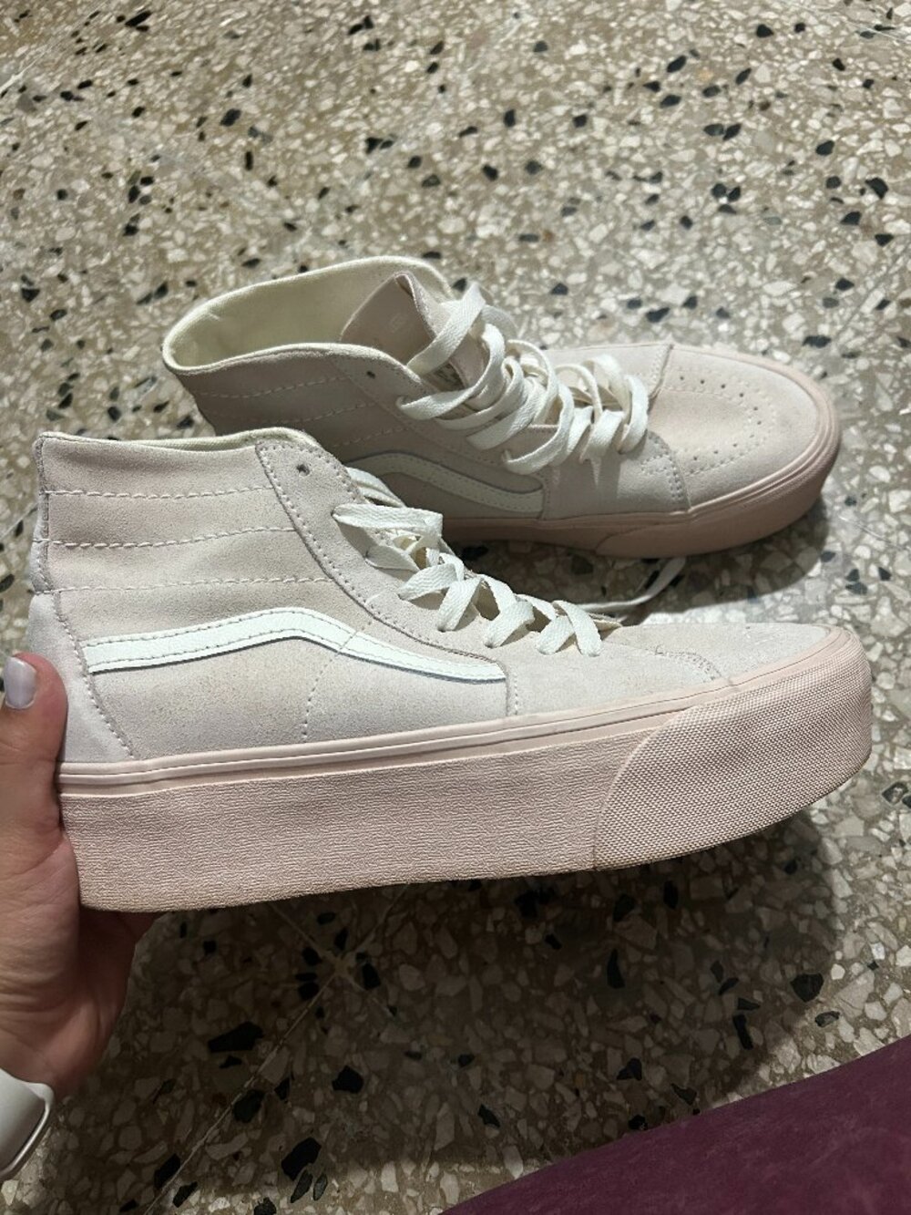 Vans Platform Sneakers (Pastel Pink)